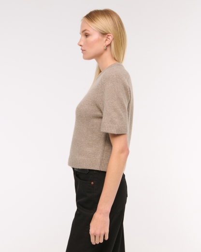 The A&F Madeline Textural Crew Sweater Tee