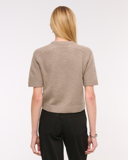 The A&F Madeline Textural Crew Sweater Tee