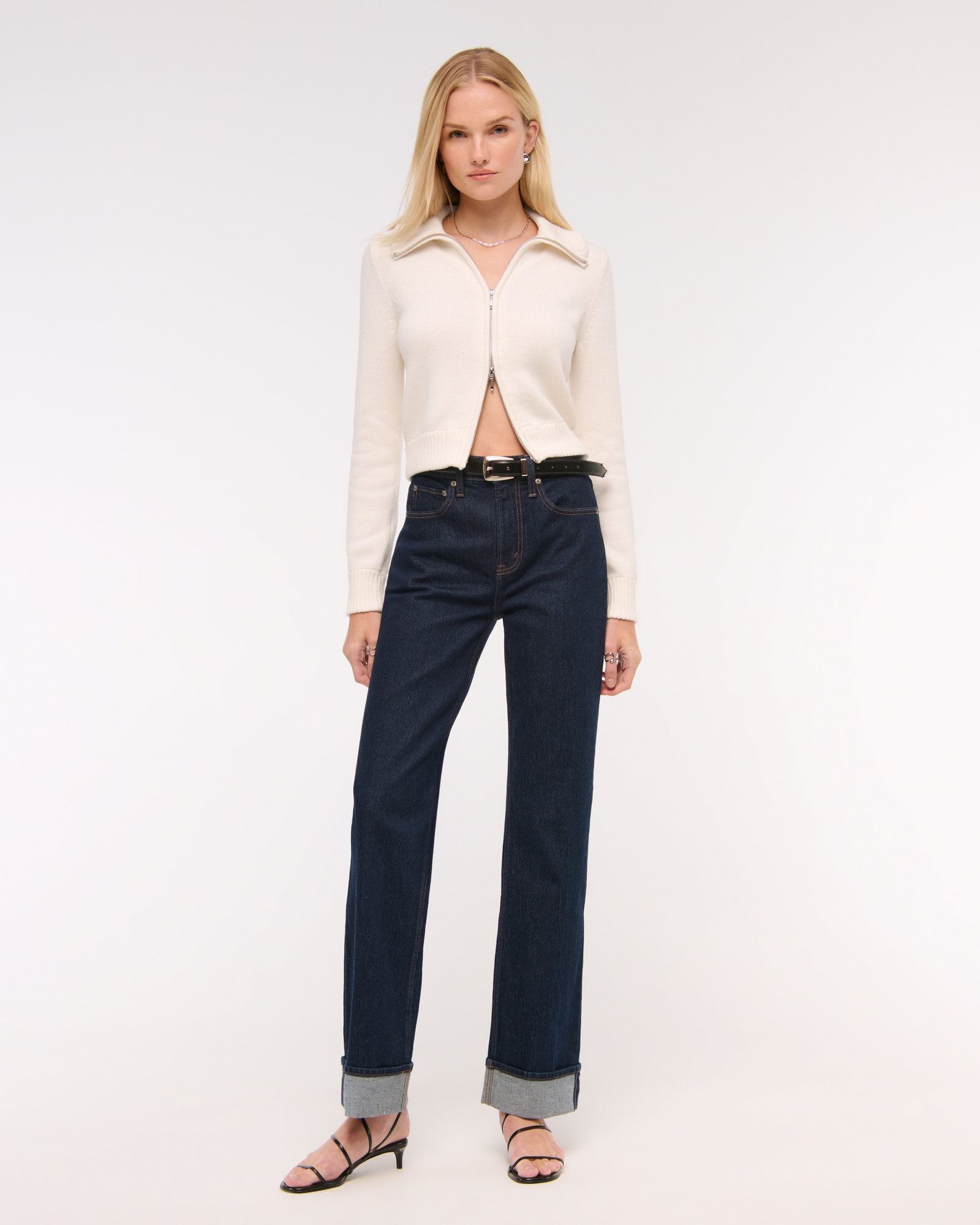 Double Zipper Western Cardigan