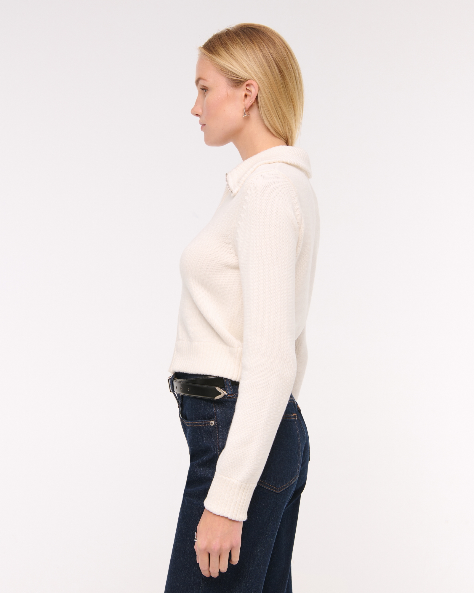 Double Zipper Western Cardigan