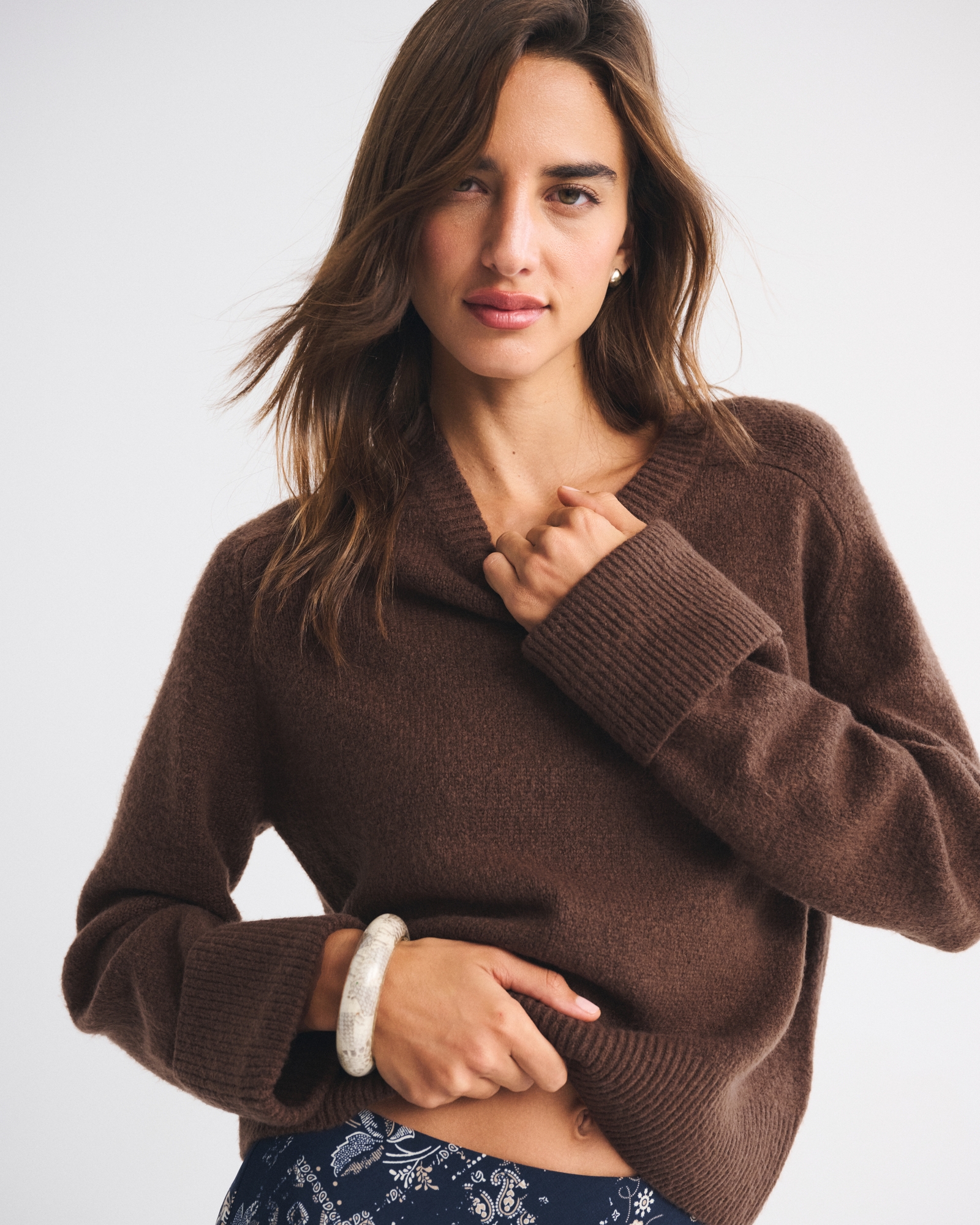 The A&F Madeline Western Crew Sweater