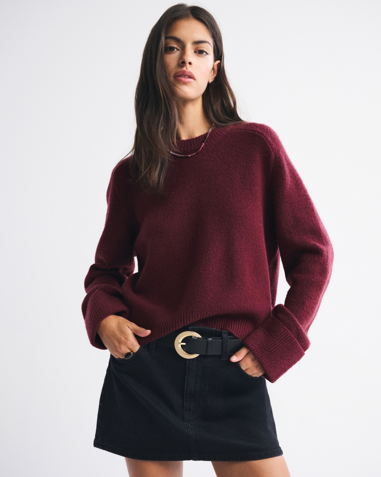 The A&F Madeline Western Crew Sweater