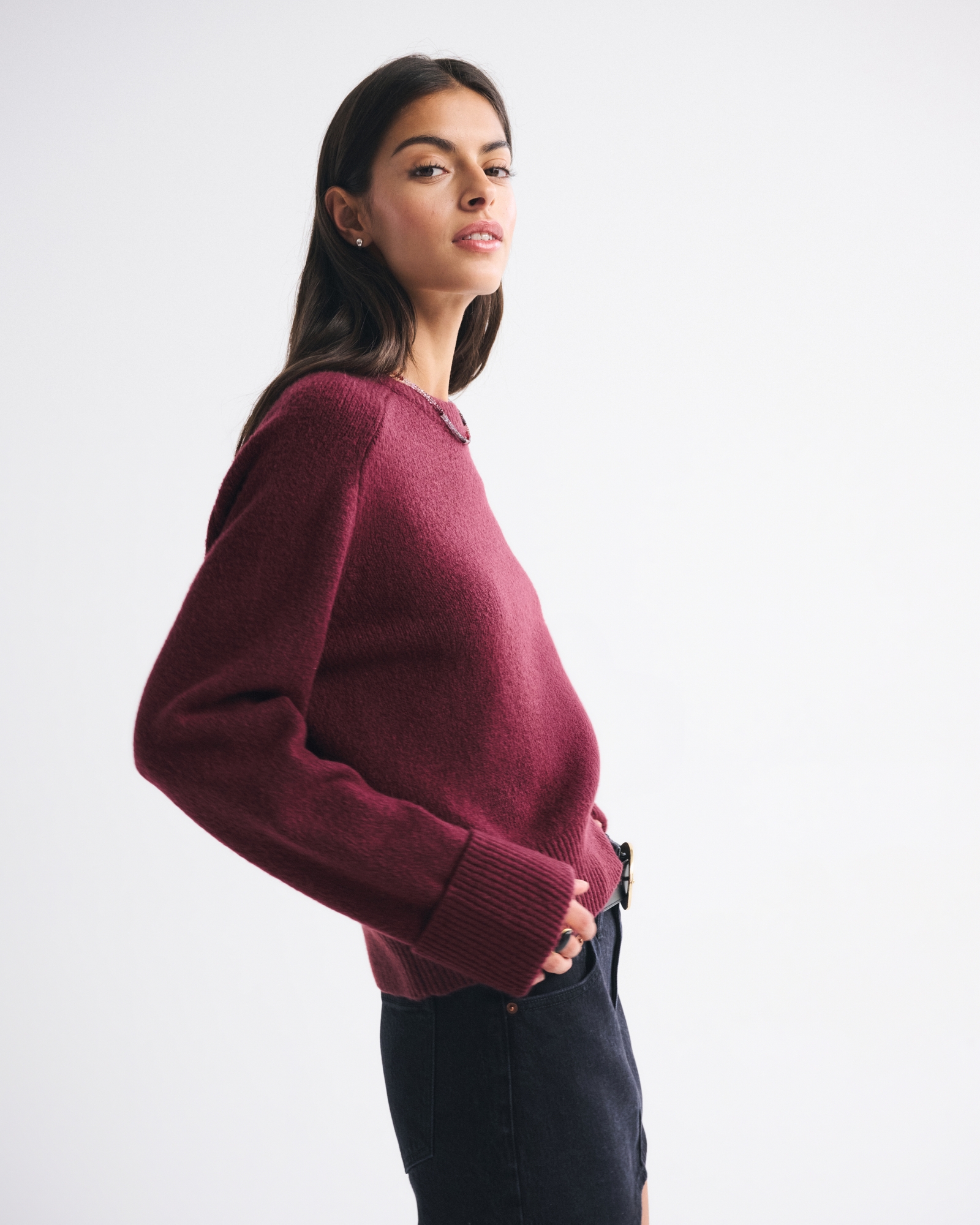The A&F Madeline Western Crew Sweater