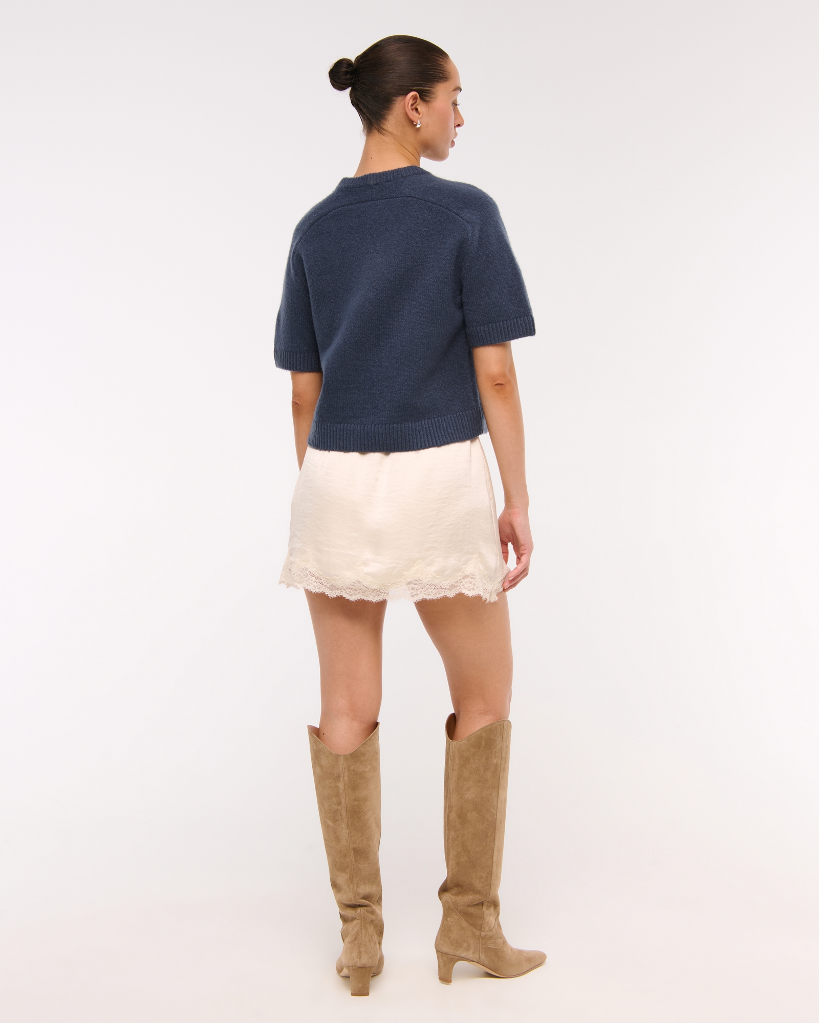 The A&F Madeline Textural Crew Sweater Tee