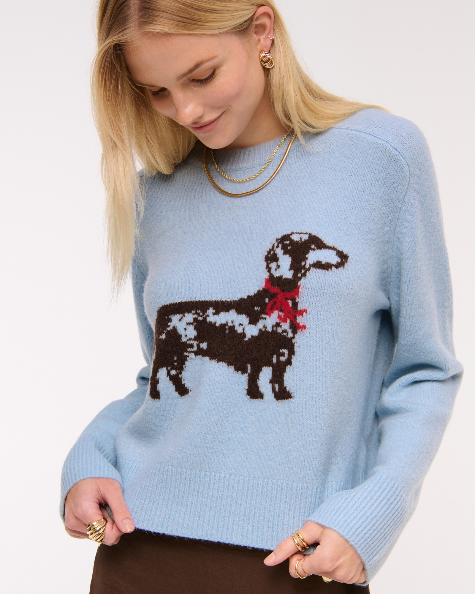 The A&F Madeline Western Crew Sweater