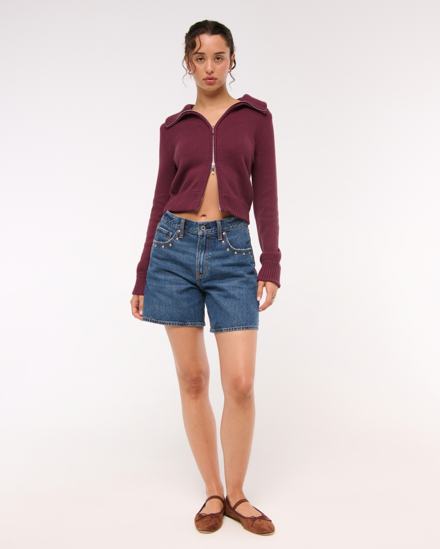 Double Zipper Western Cardigan