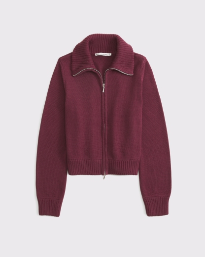 Double Zipper Western Cardigan