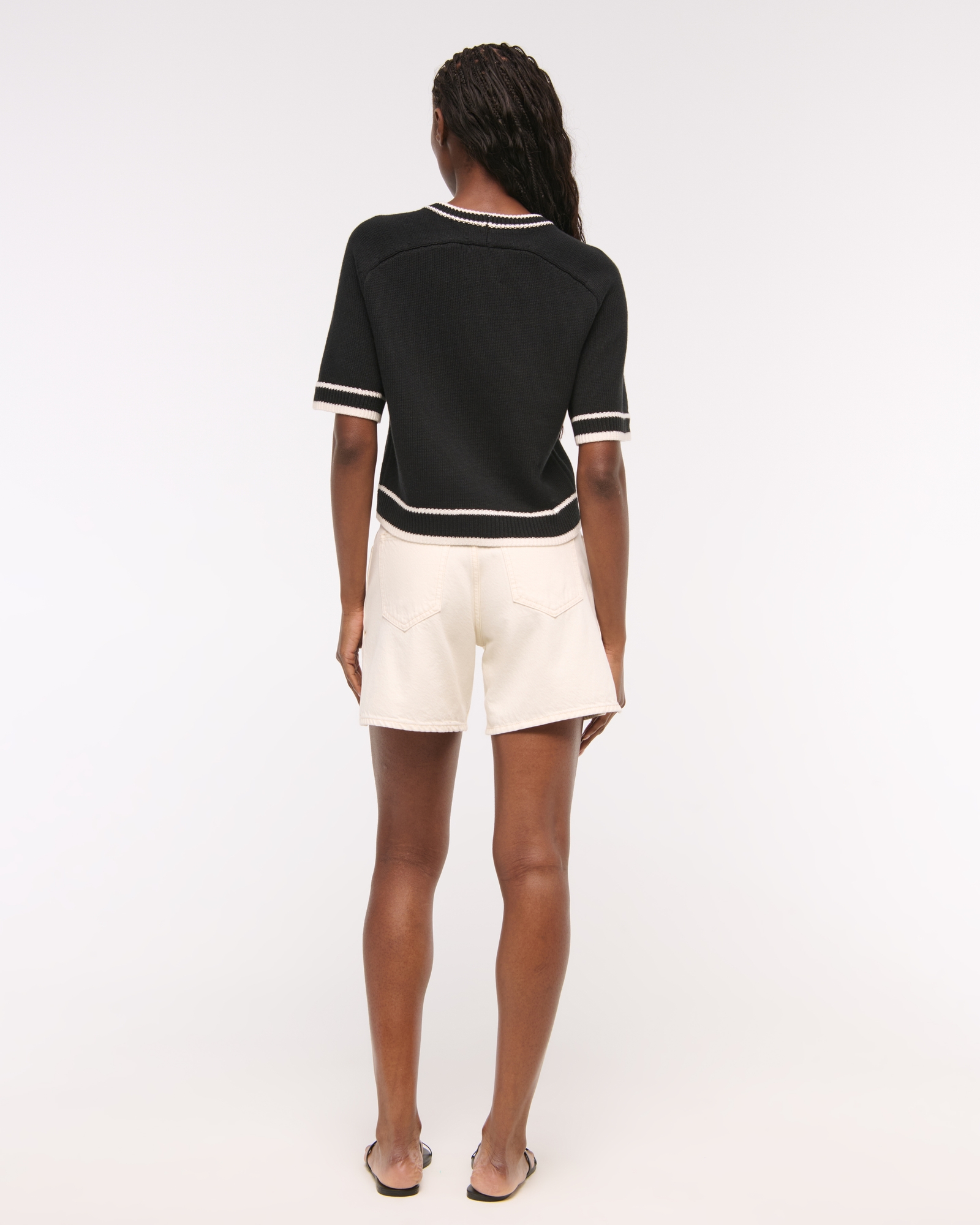 The A&F Madeline Textural Crew Sweater Tee