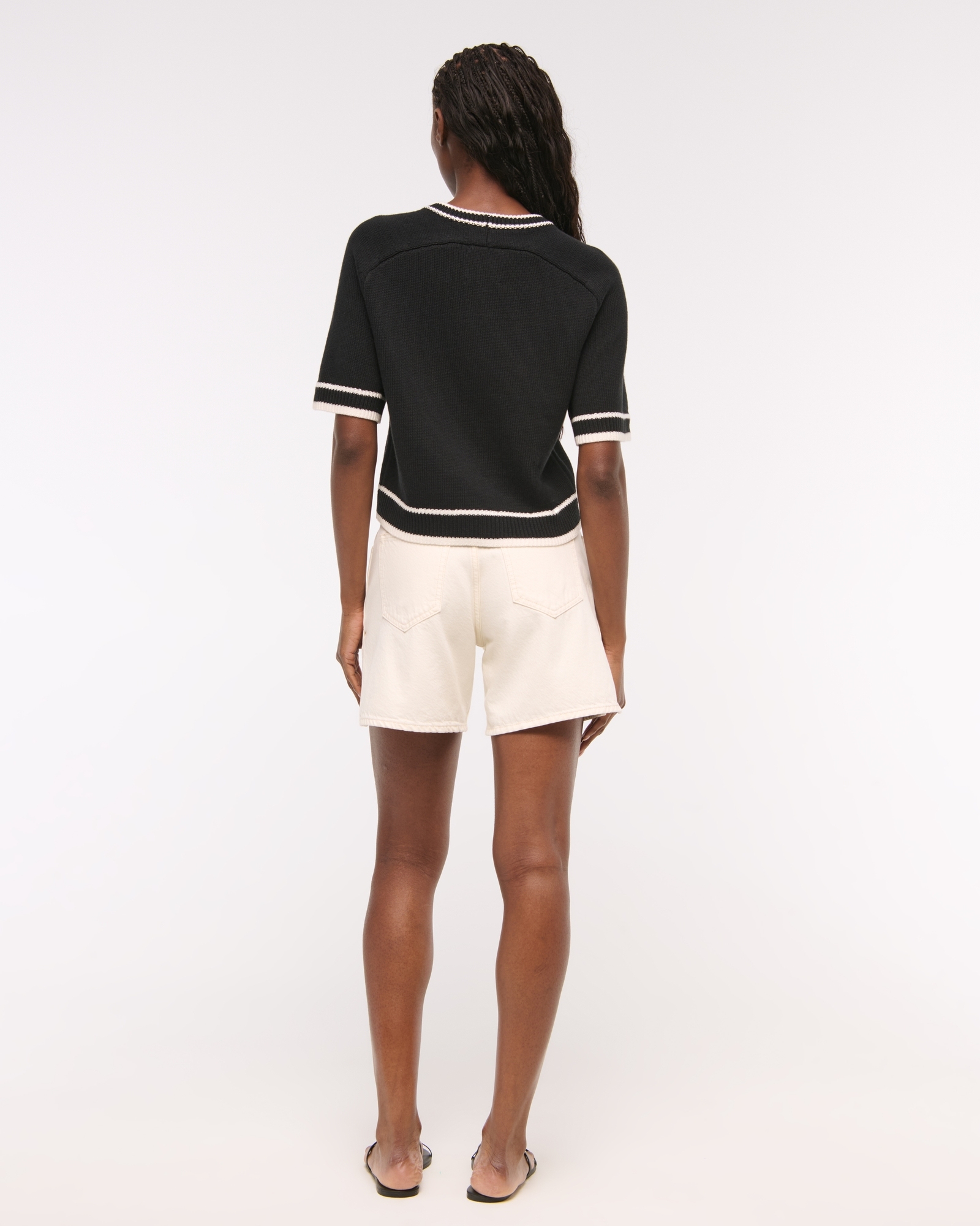 The A&F Madeline Textural Crew Sweater Tee