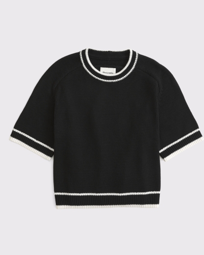 The A&F Madeline Textural Crew Sweater Tee