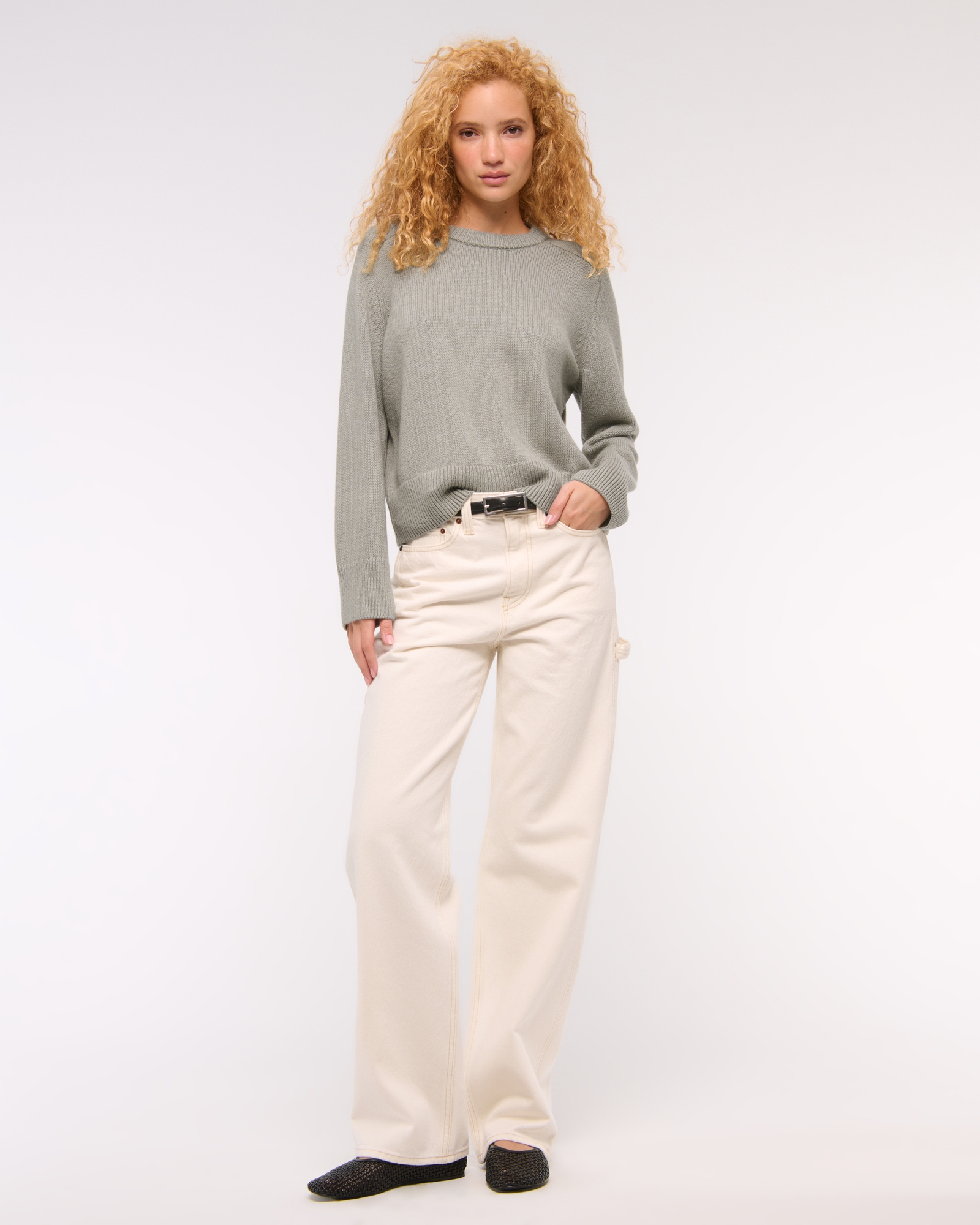 The A&F Madeline Western Crew Sweater