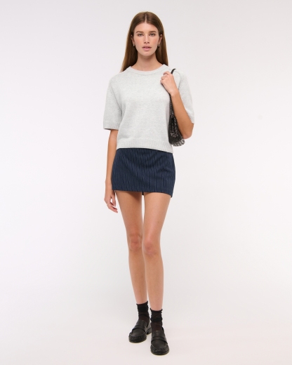 The A&F Madeline Textural Crew Sweater Tee