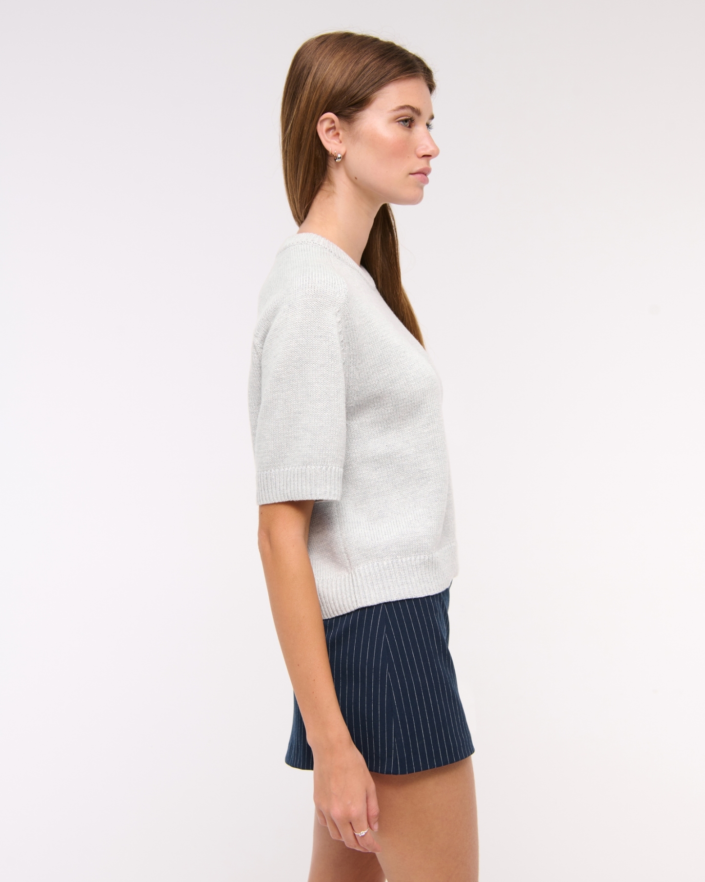The A&F Madeline Textural Crew Sweater Tee