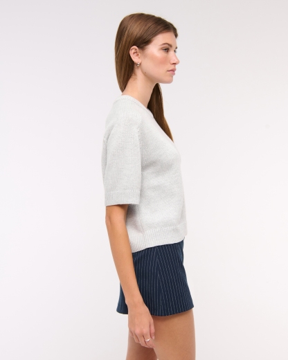 The A&F Madeline Textural Crew Sweater Tee