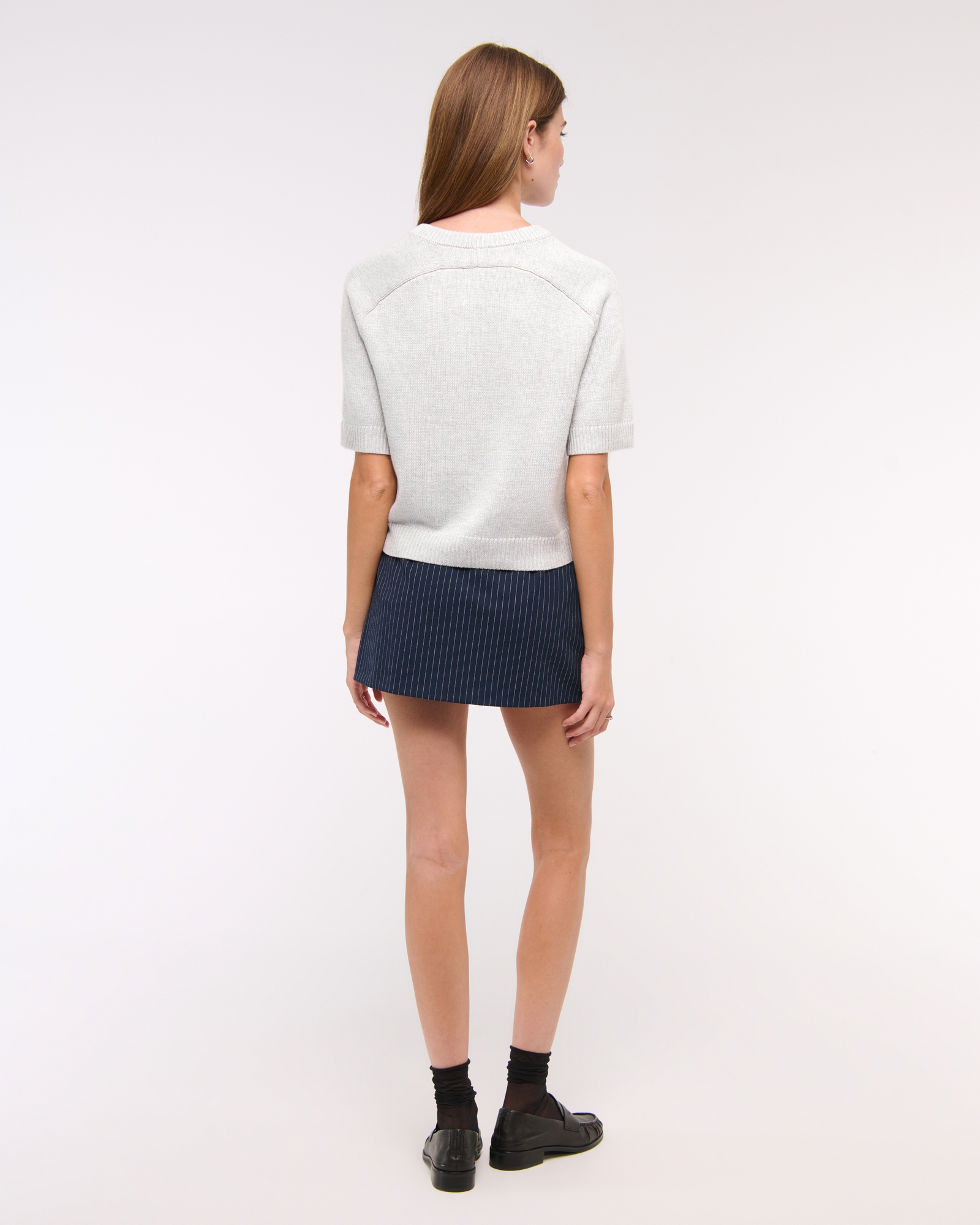 The A&F Madeline Textural Crew Sweater Tee