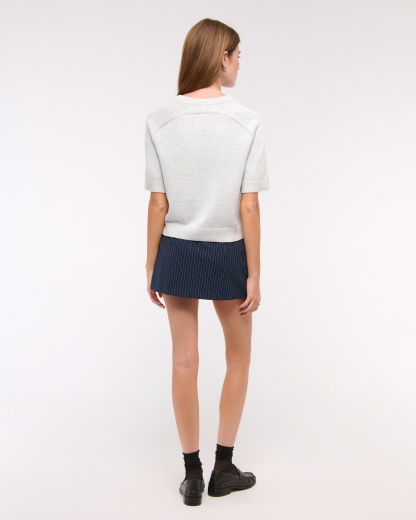 The A&F Madeline Textural Crew Sweater Tee