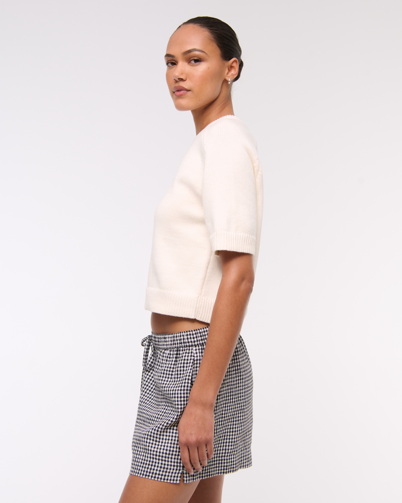 The A&F Madeline Textural Crew Sweater Tee