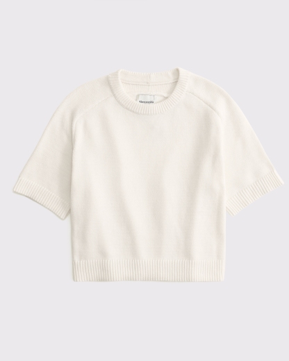 The A&F Madeline Textural Crew Sweater Tee