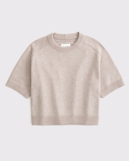 The A&F Madeline Textural Crew Sweater Tee