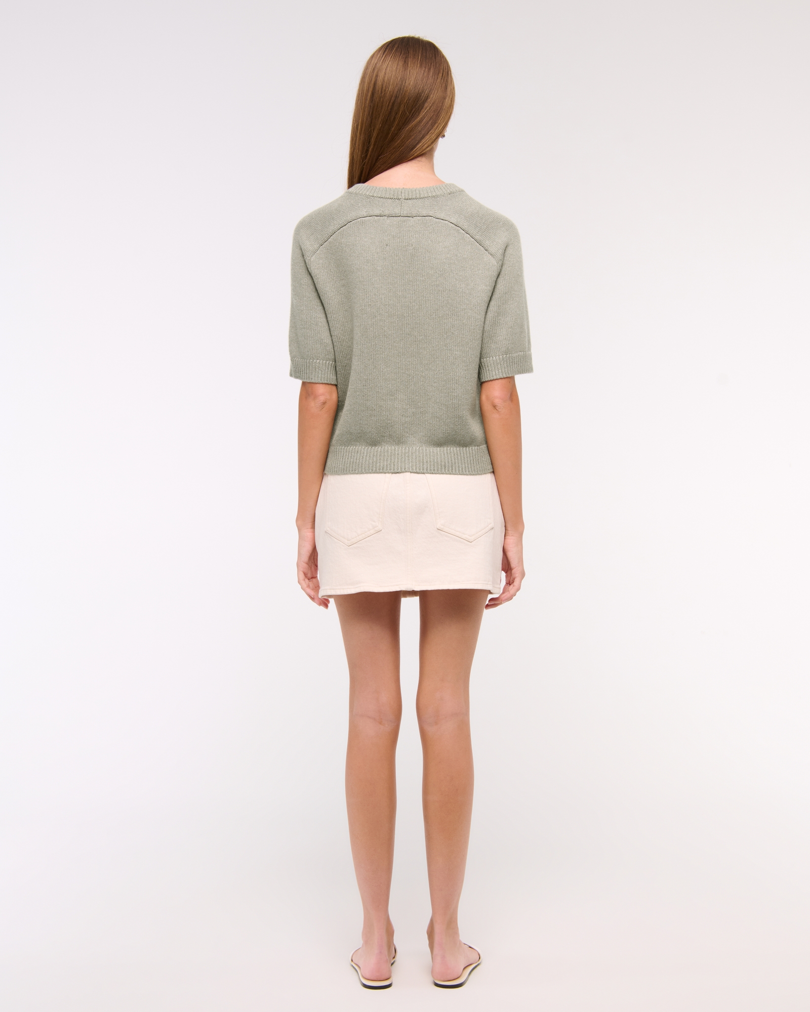 The A&F Madeline Textural Crew Sweater Tee