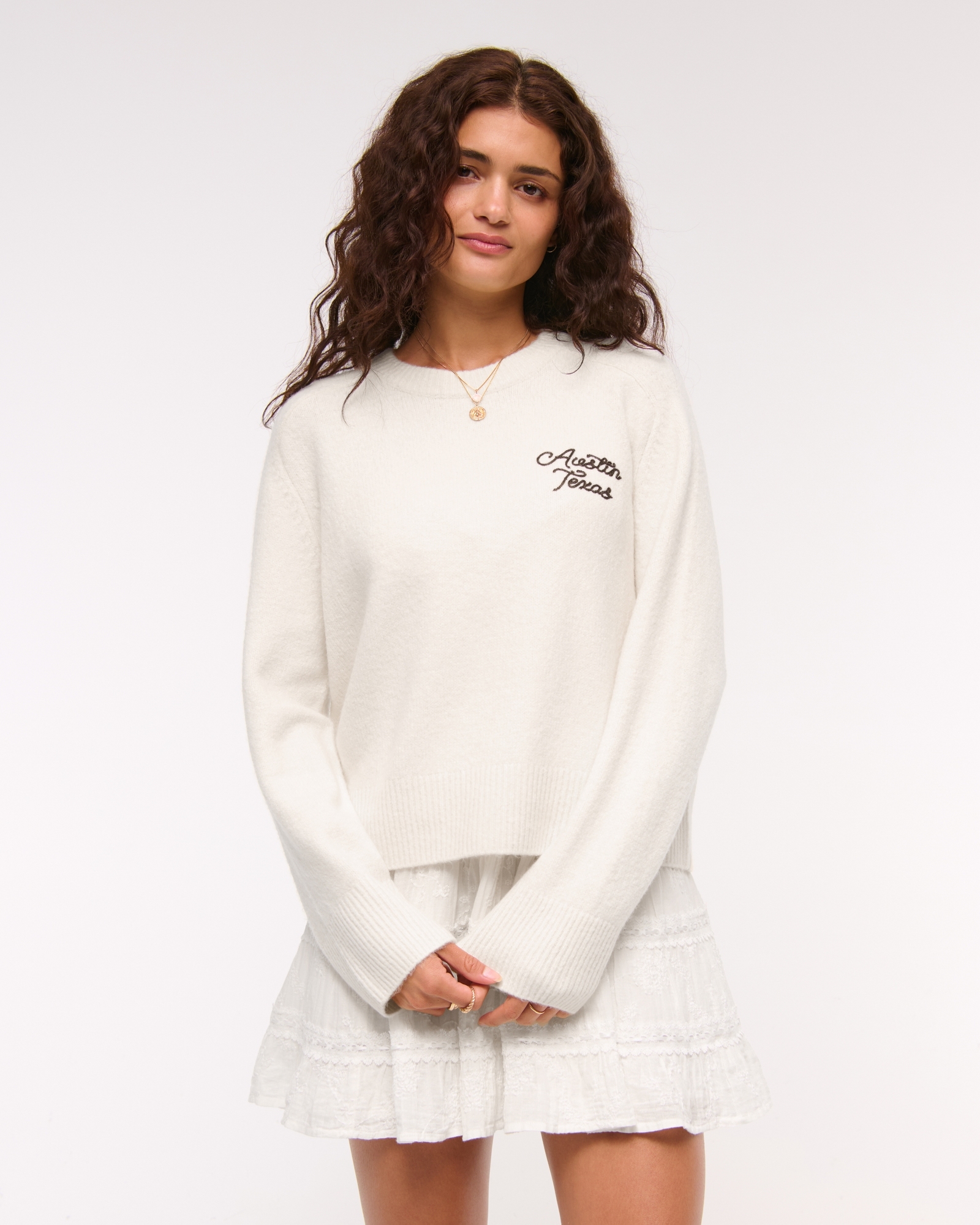 The A&F Madeline Western Crew Sweater