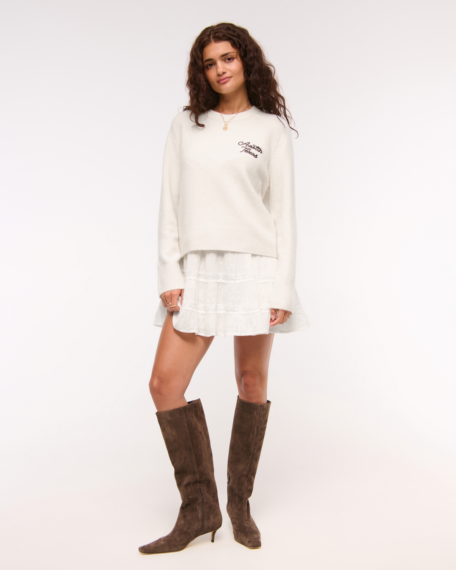 The A&F Madeline Western Crew Sweater