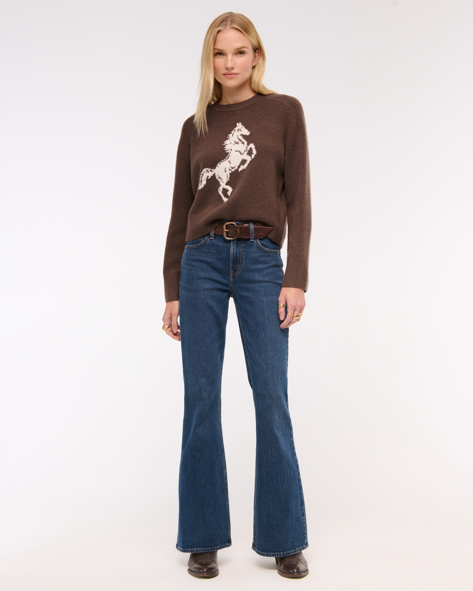 The A&F Madeline Western Crew Sweater
