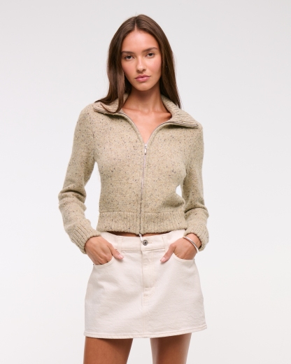 Double Zipper Western Cardigan