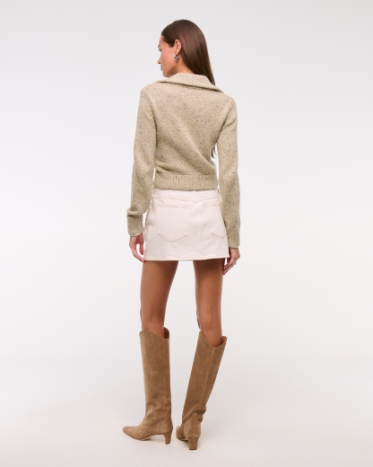 Double Zipper Western Cardigan