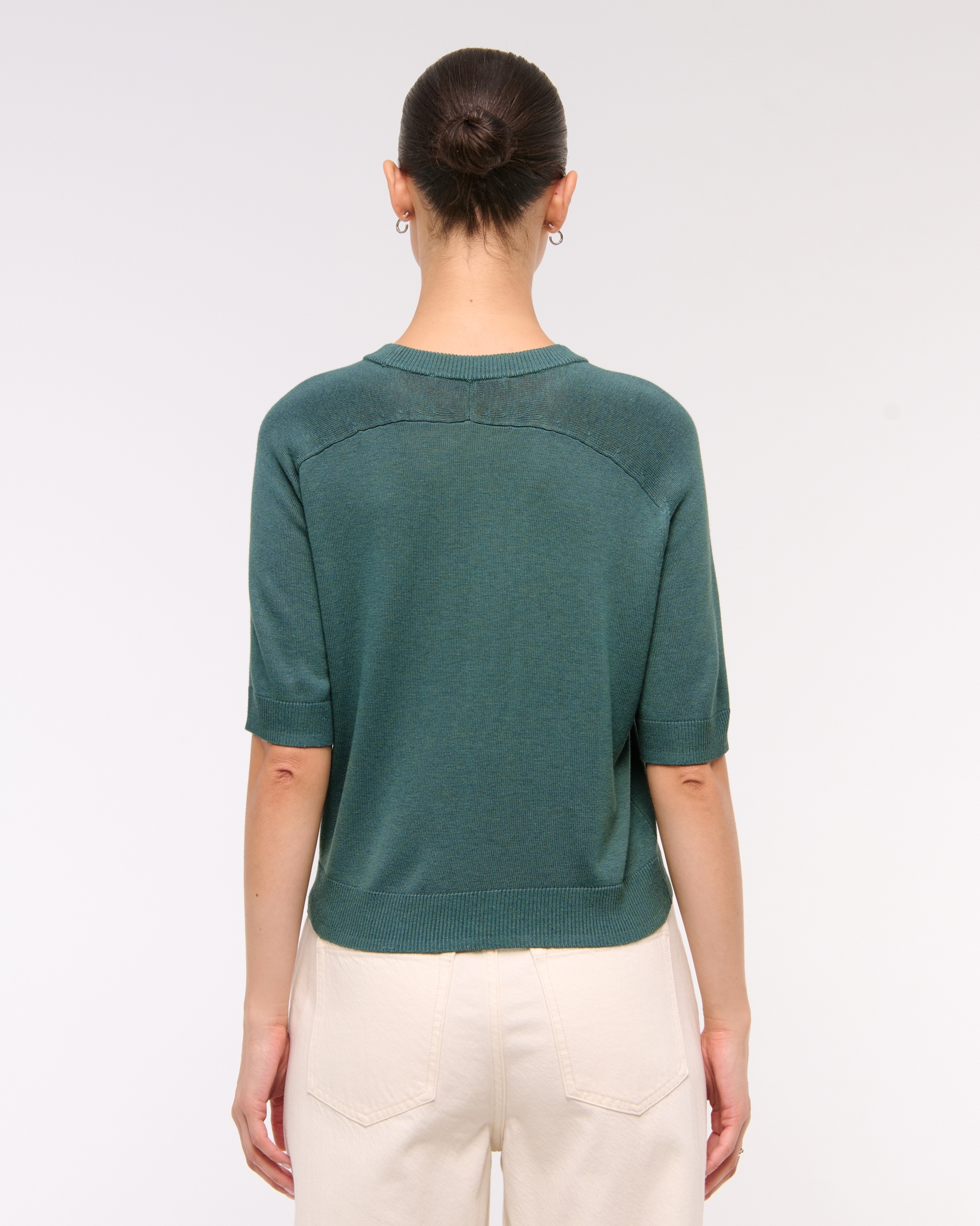 The A&F Madeline Textural Crew Sweater Tee