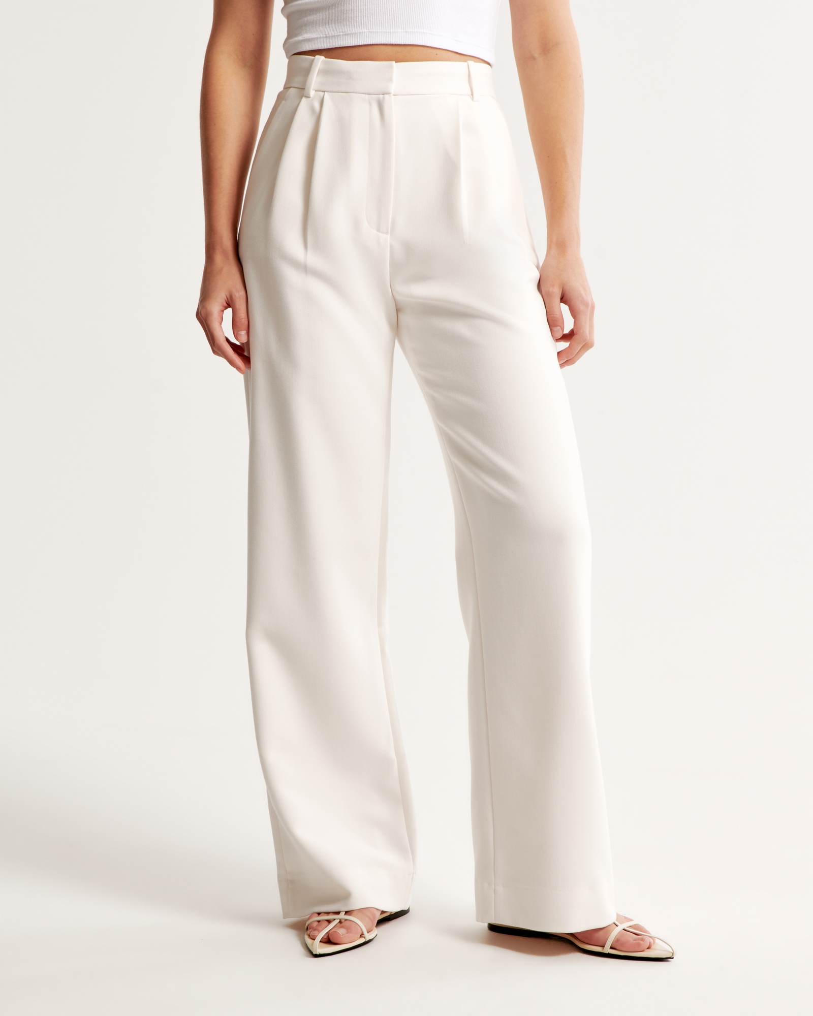 A&F Sloane Tailored Wide Leg Pant