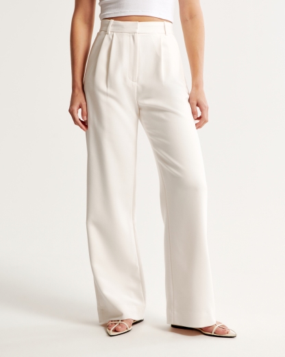 A&F Sloane Tailored Wide Leg Pant