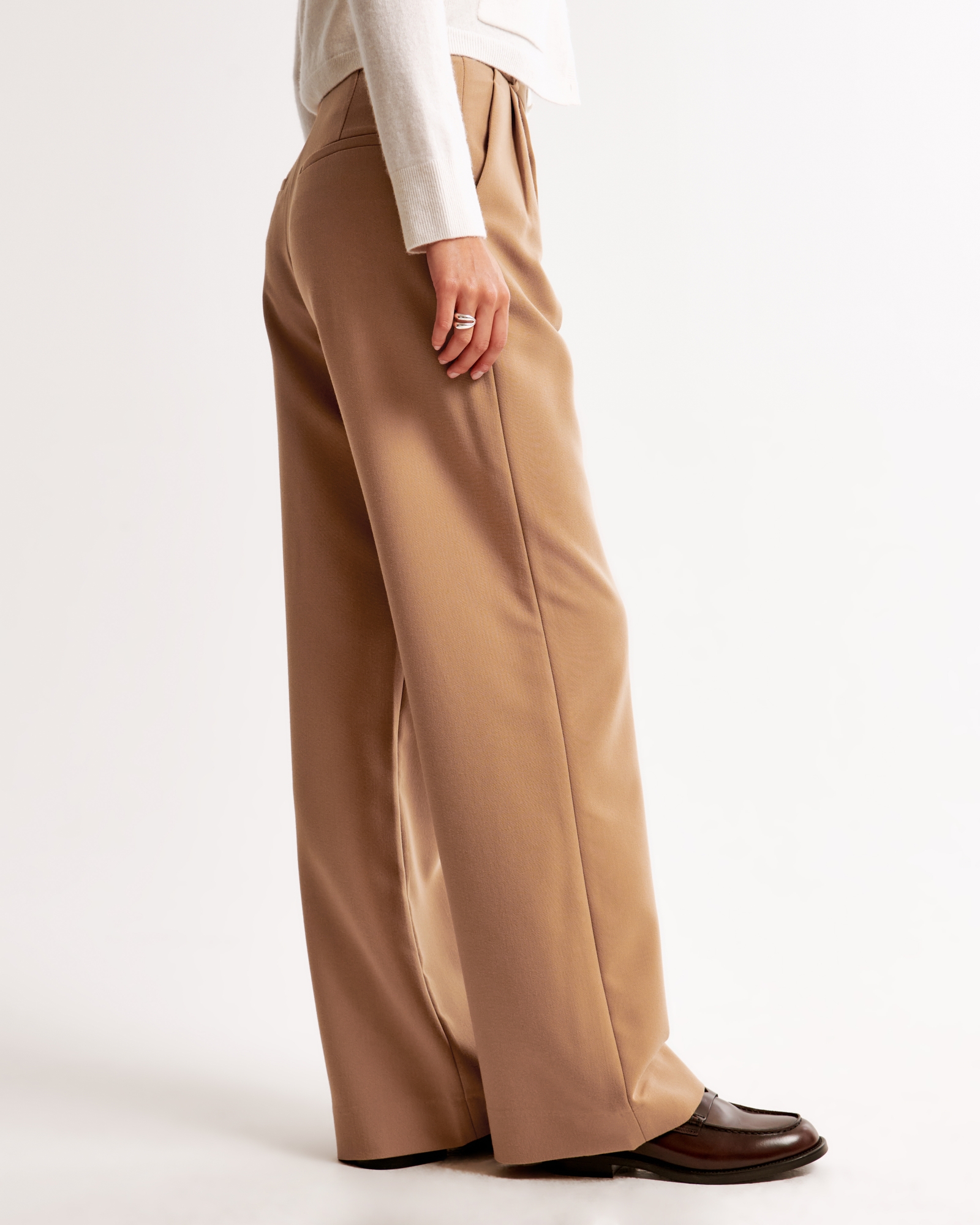 A&F Sloane Tailored Wide Leg Pant