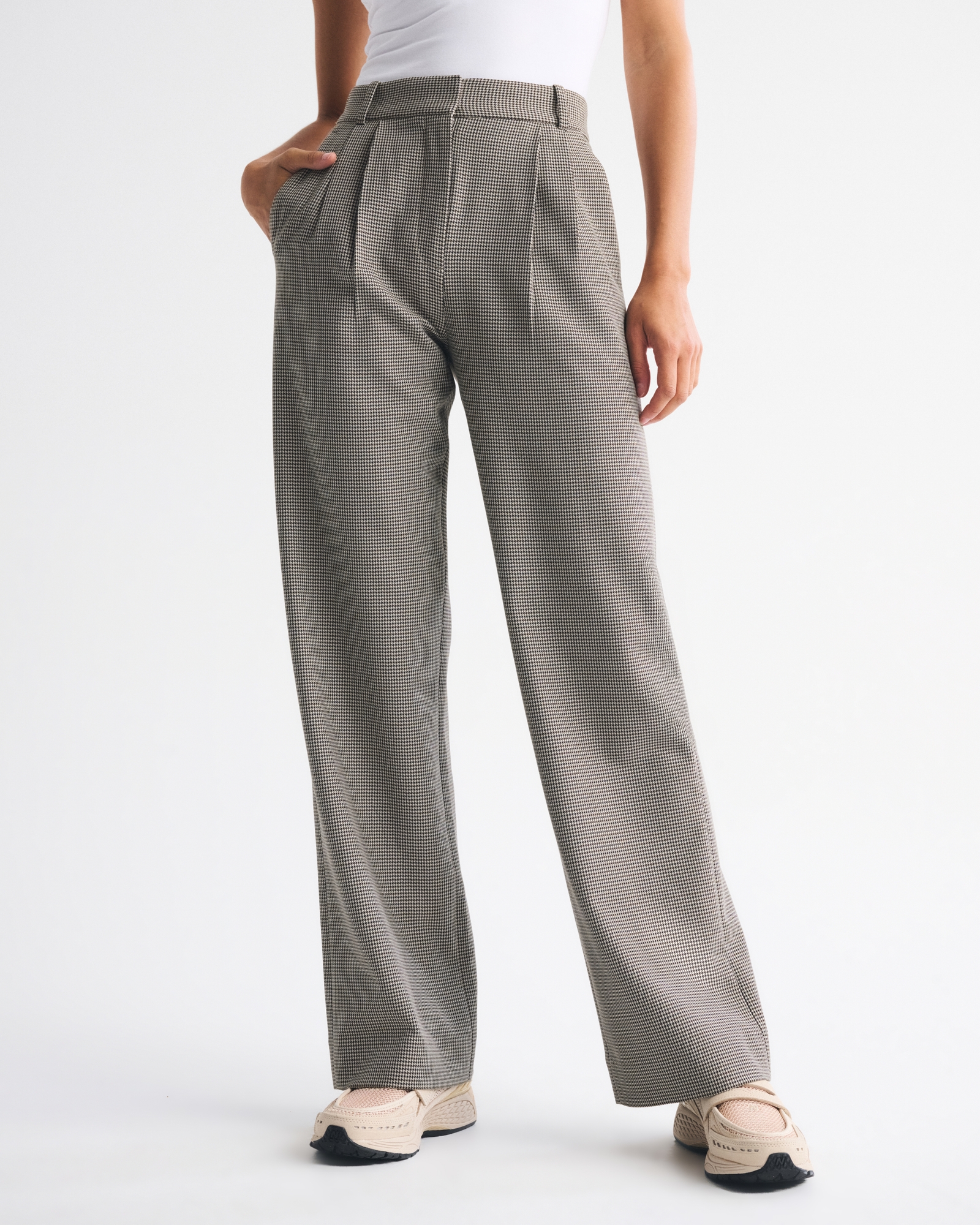 A&F Sloane Tailored Wide Leg Pant
