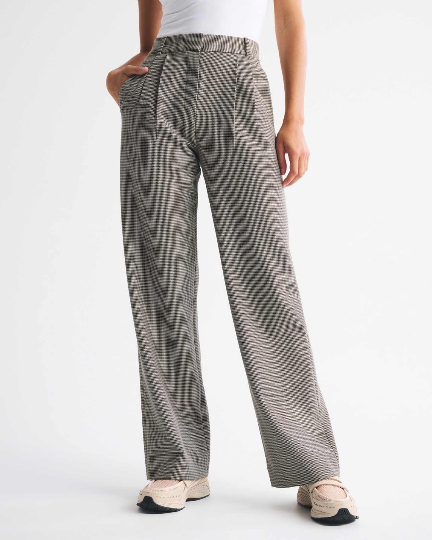 A&F Sloane Tailored Wide Leg Pant
