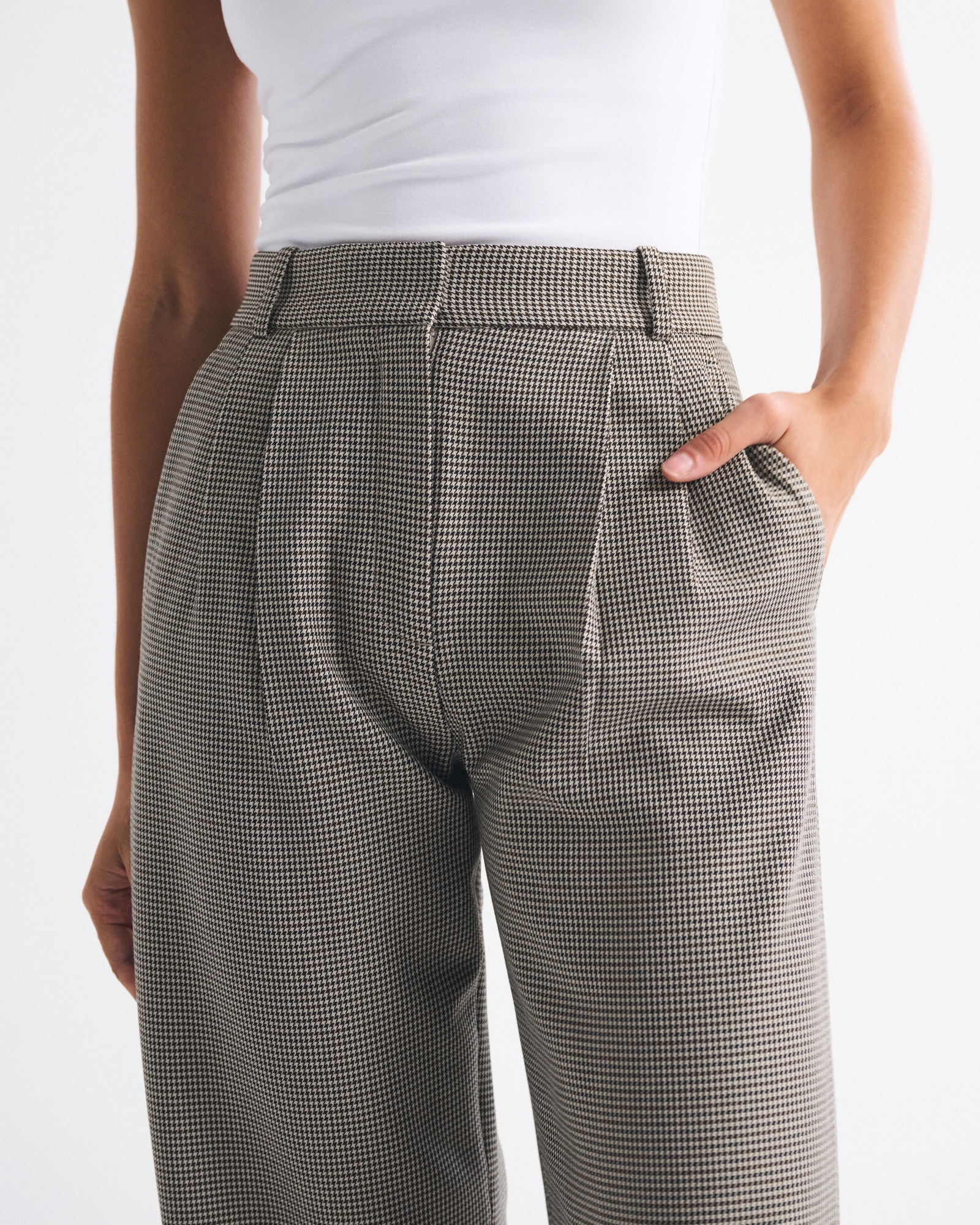 A&F Sloane Tailored Wide Leg Pant