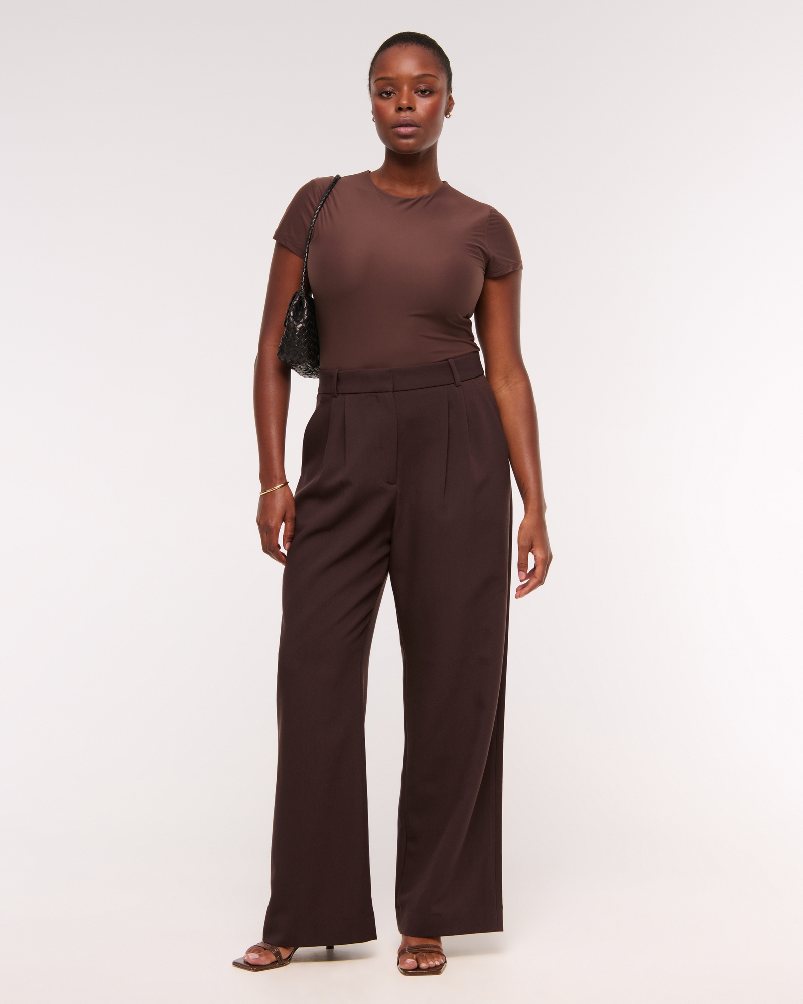 A&F Sloane Tailored Wide Leg Pant
