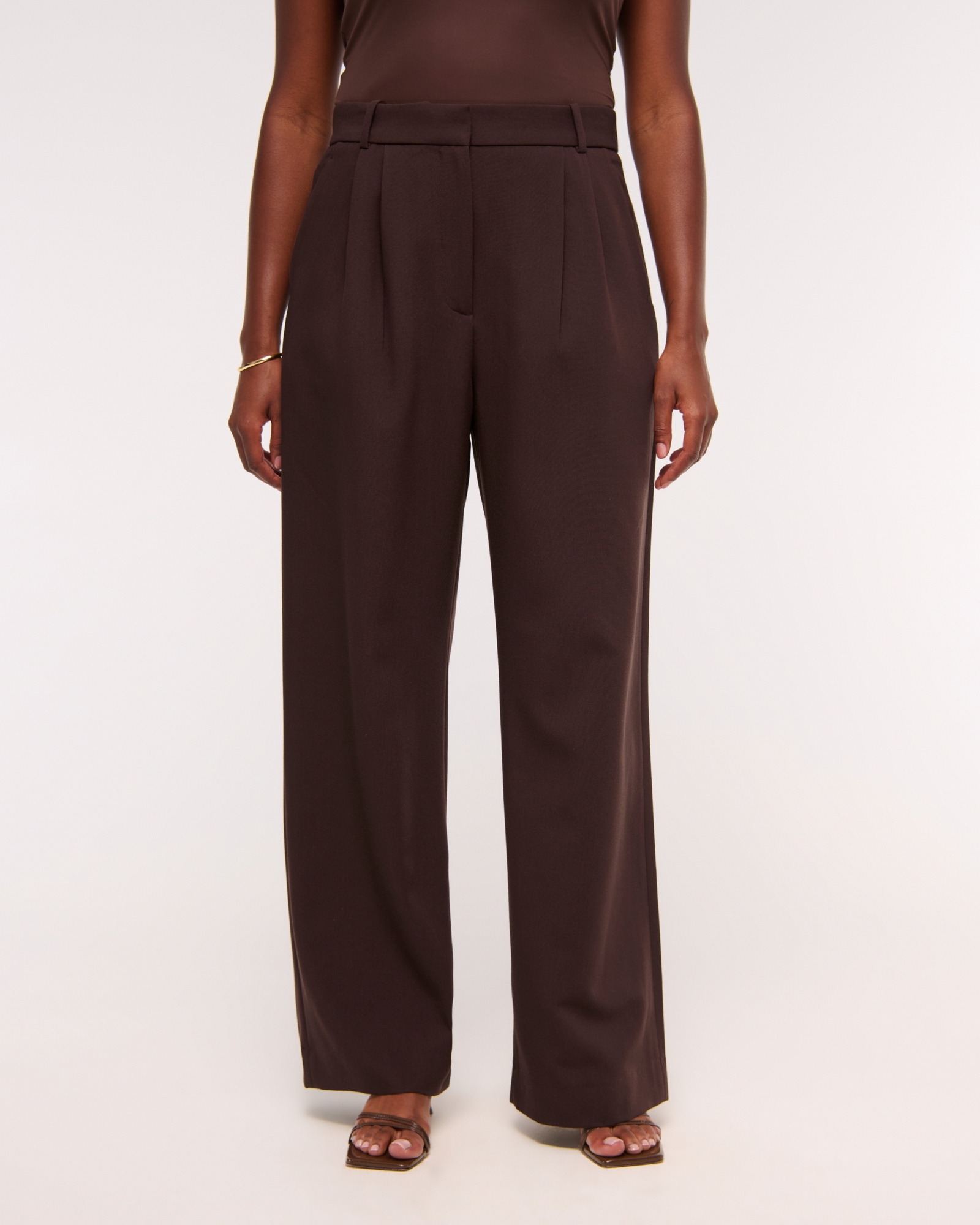 A&F Sloane Tailored Wide Leg Pant