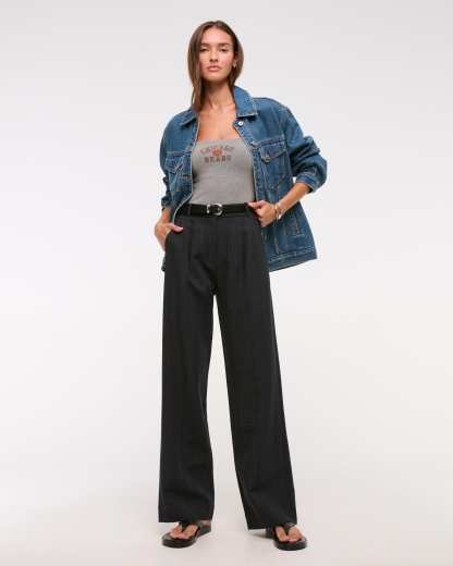 A&F Sloane Tailored Wide Leg Pant
