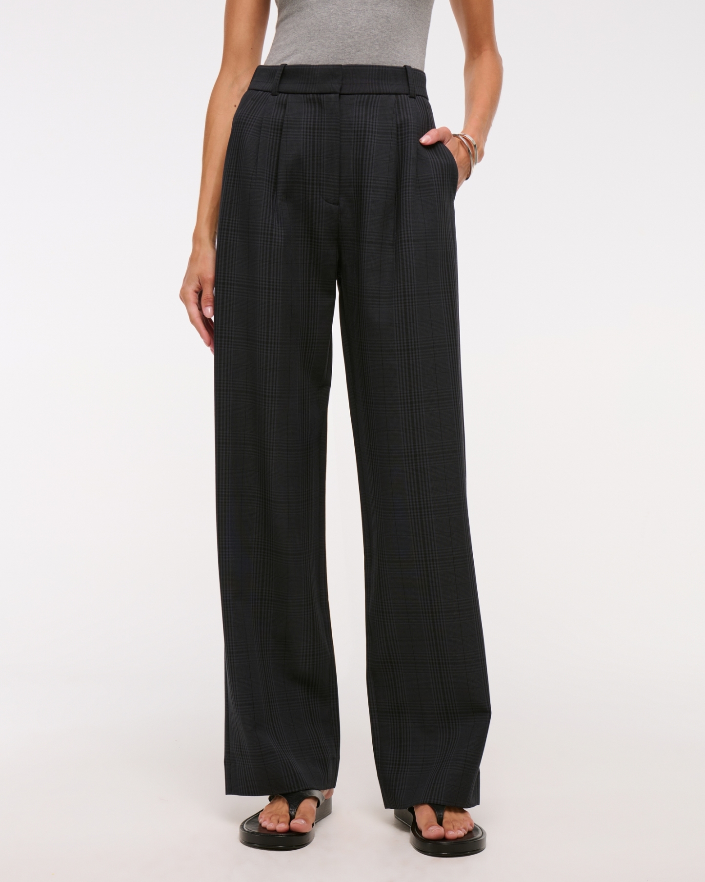 A&F Sloane Tailored Wide Leg Pant