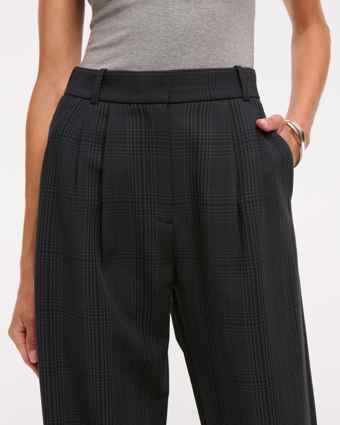 A&F Sloane Tailored Wide Leg Pant