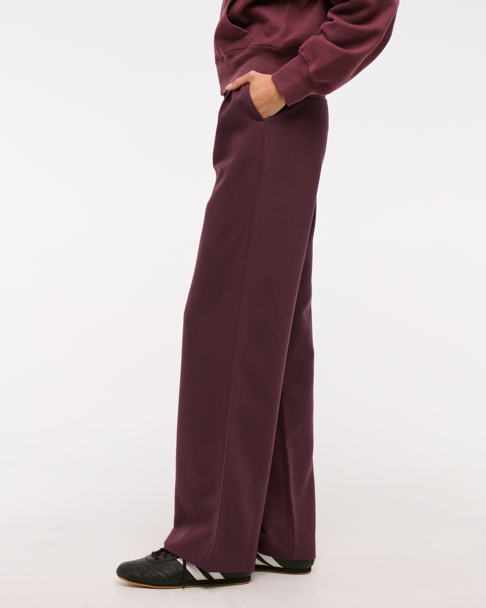 A&F Sloane Tailored Wide Leg Pant