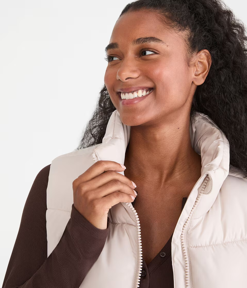 Lightweight Cropped Puffer Vest