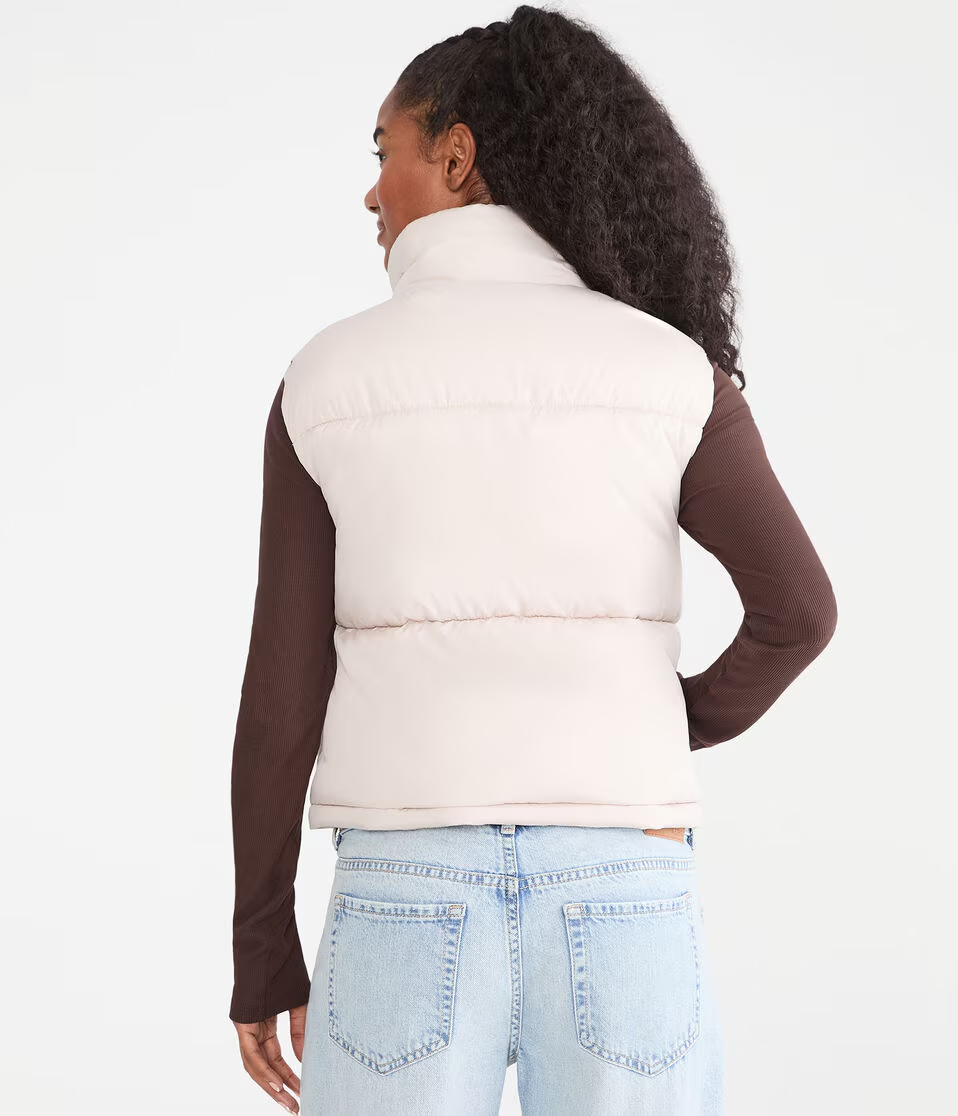 Lightweight Cropped Puffer Vest