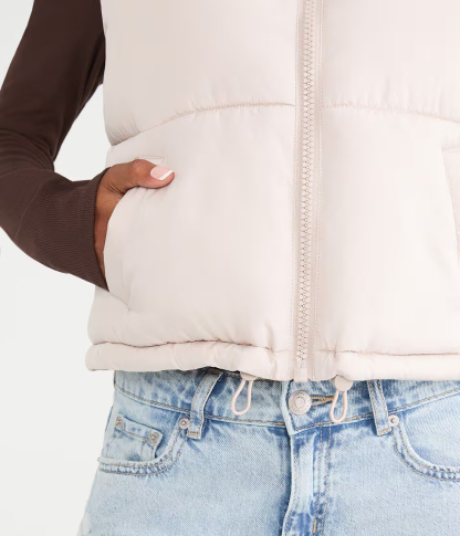 Lightweight Cropped Puffer Vest