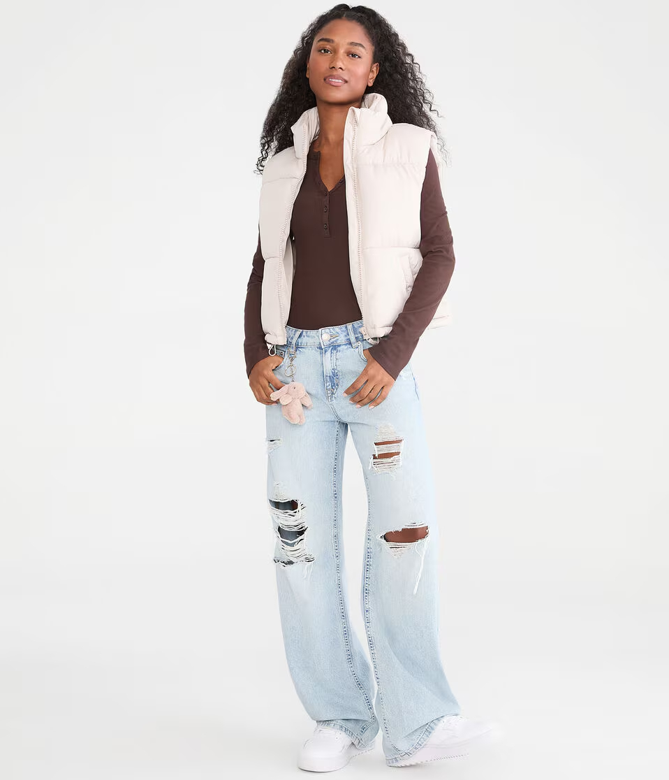 Lightweight Cropped Puffer Vest