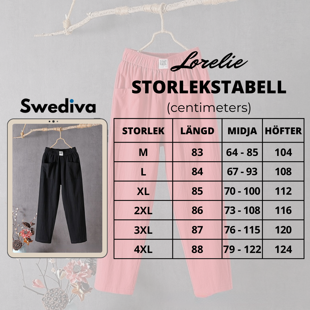 Tropical Linen Pants - Loose fit summer pants for women