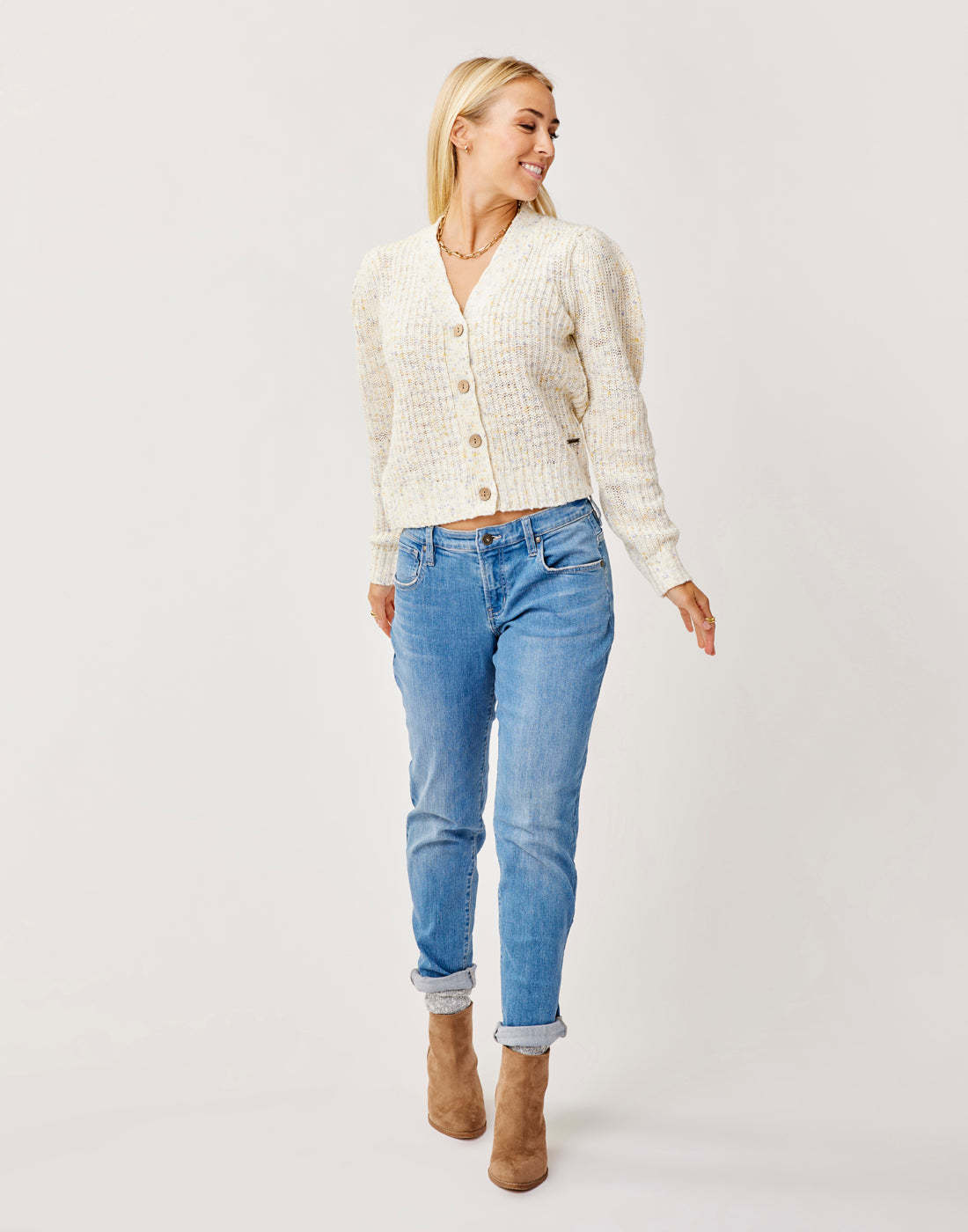 Tinsley Spacedye Sweater: Birch Multi