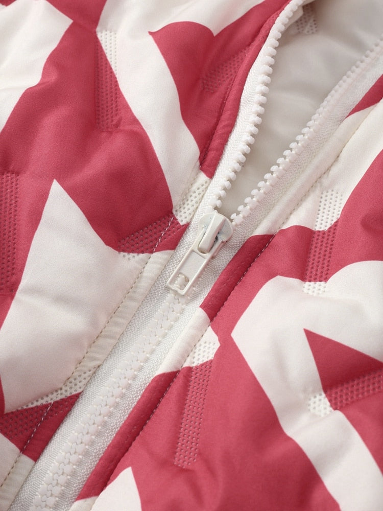 Loose O-Neck Printed Full Sleeve Women's Jacket