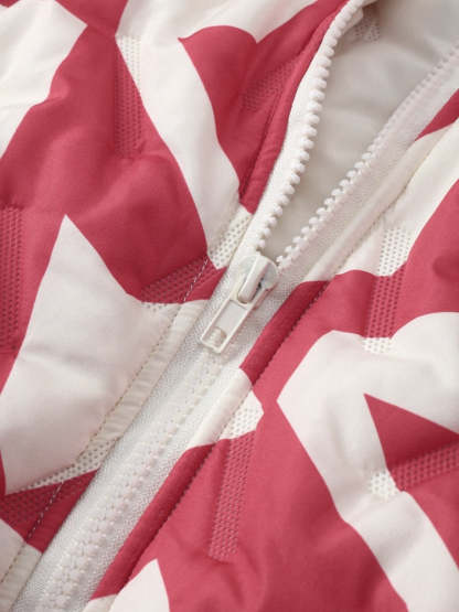 Loose O-Neck Printed Full Sleeve Women's Jacket